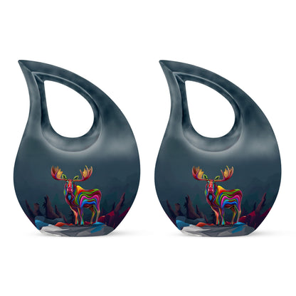 Moose Walking Urn