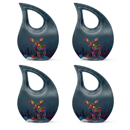 Moose Walking Urn