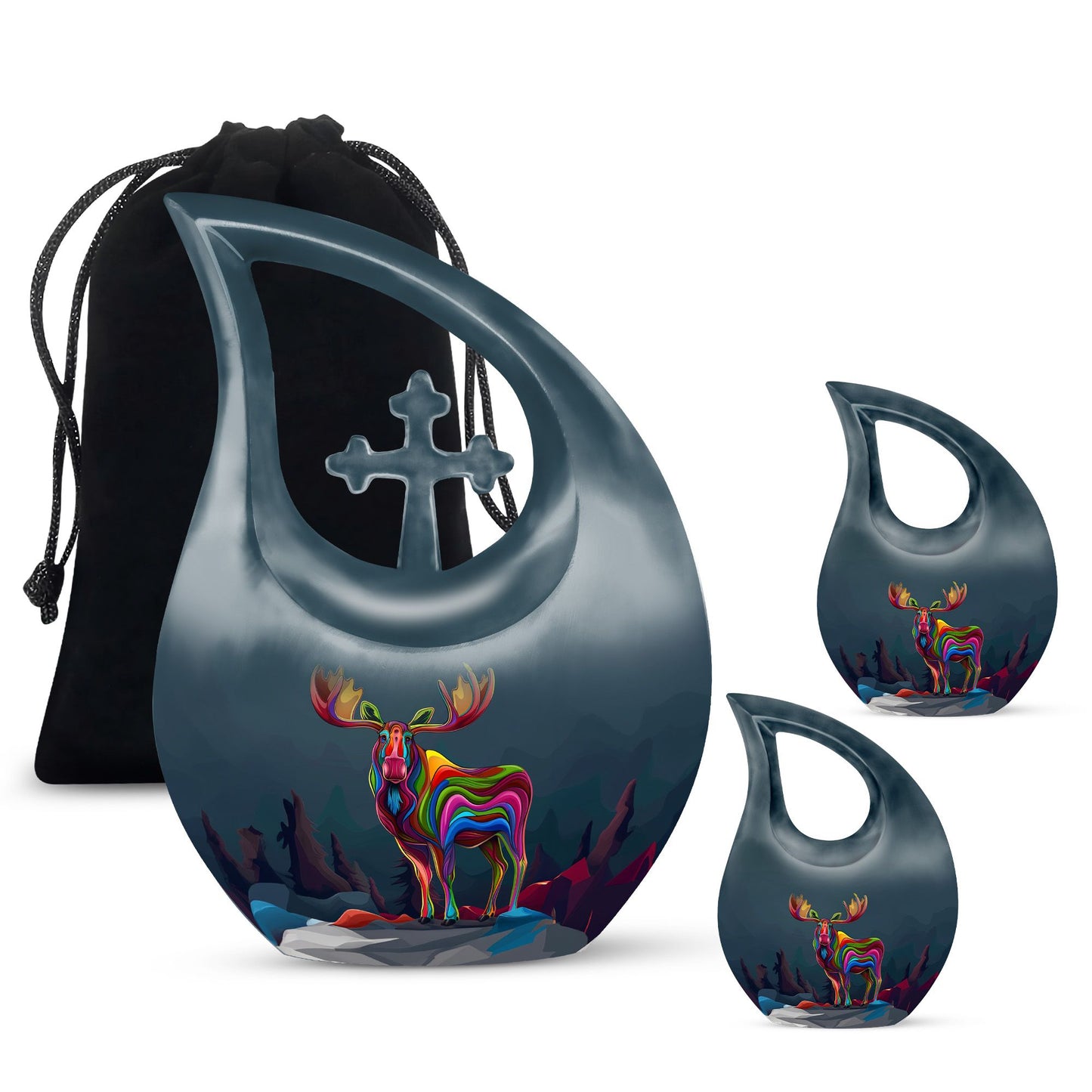 Moose Walking Urn