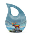 Moose Walking Urn