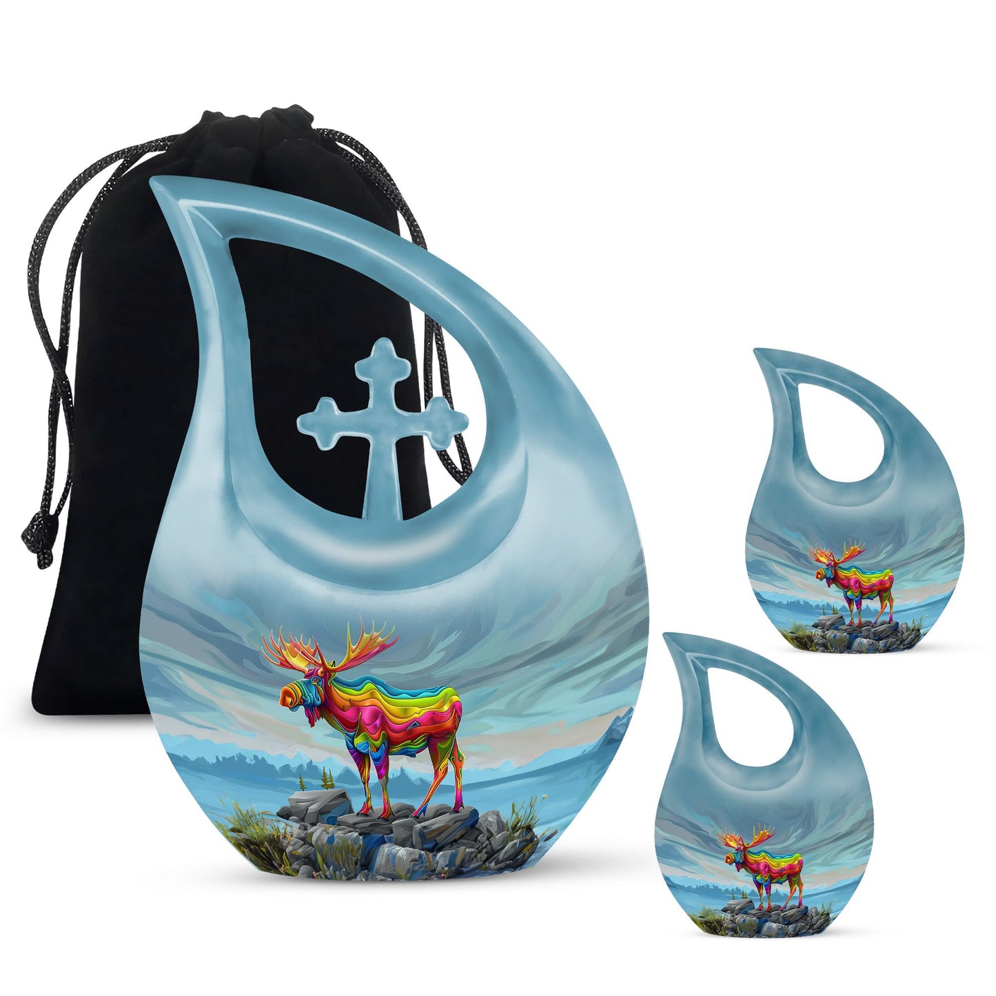 Moose Walking Urn
