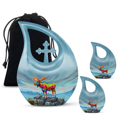 Moose Walking Urn