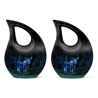 Moose Walking Urn