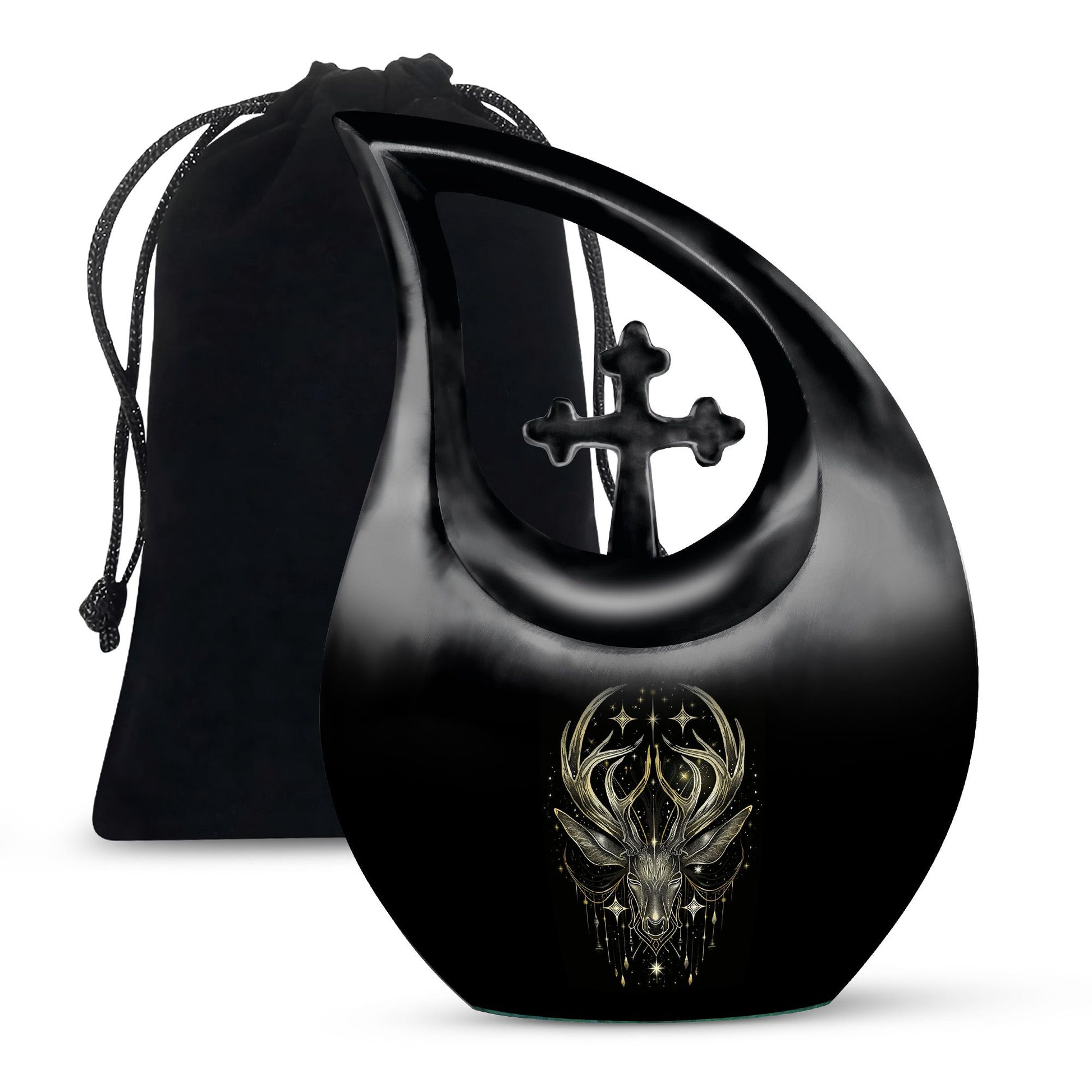 Moose Walking memorial urn