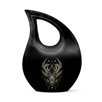 Moose Walking memorial urn