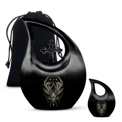 Moose Walking memorial urn