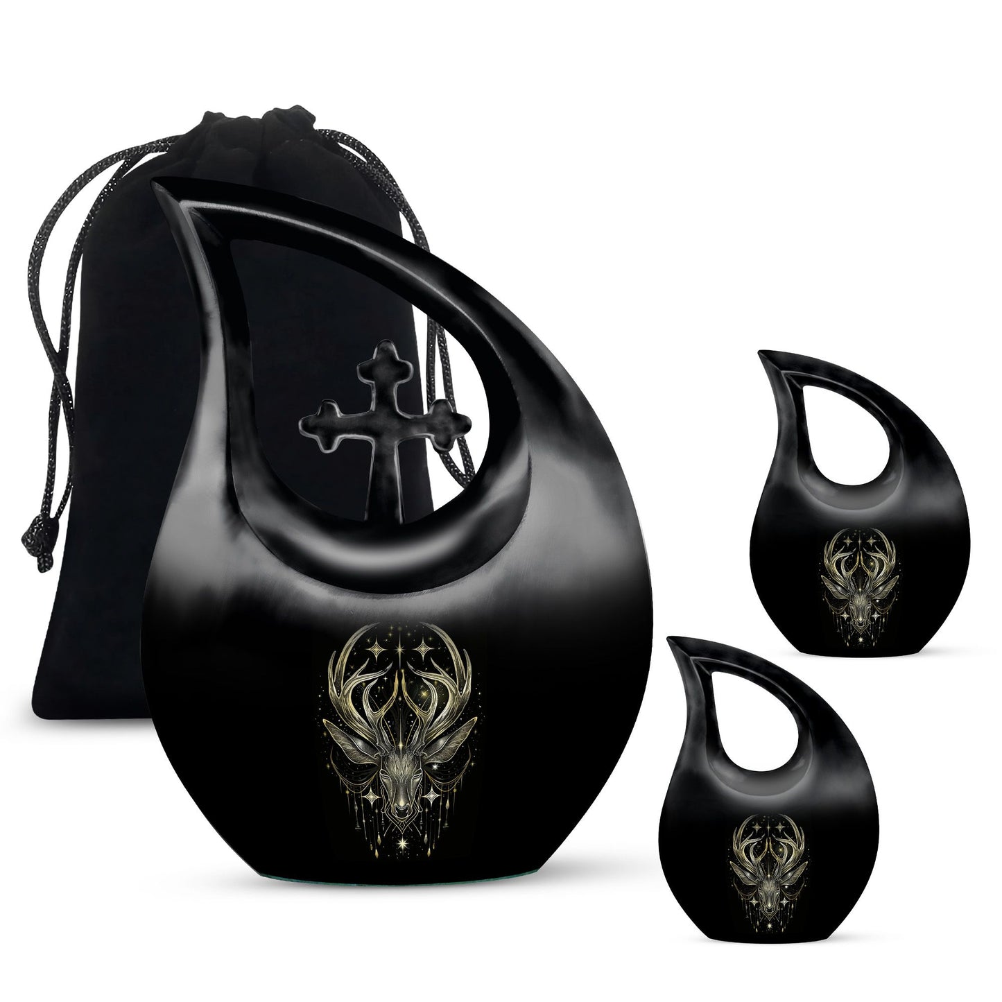 Moose Walking memorial urn