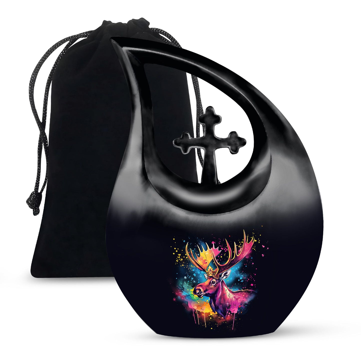 Moose Walking Urn