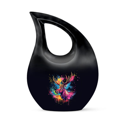 Moose Walking Urn