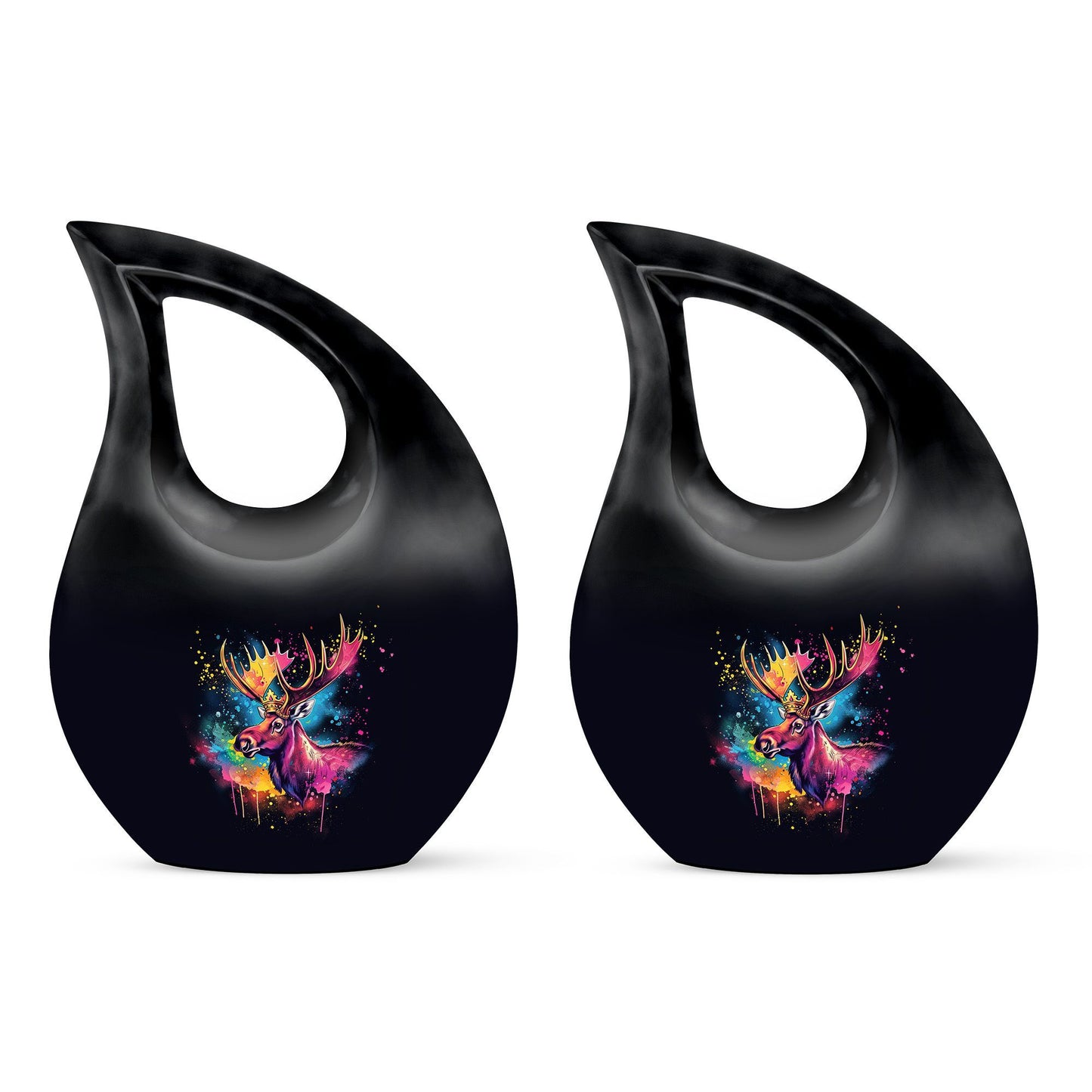 Moose Walking Urn
