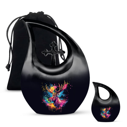 Moose Walking Urn