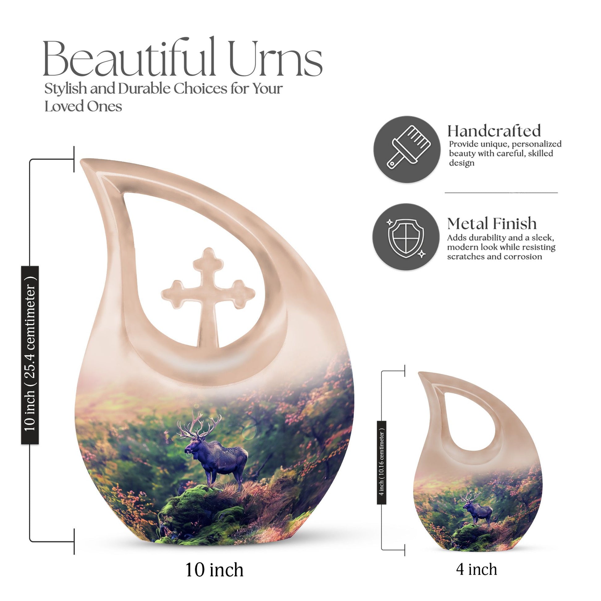 Moose Walking Urn For Human Ashes