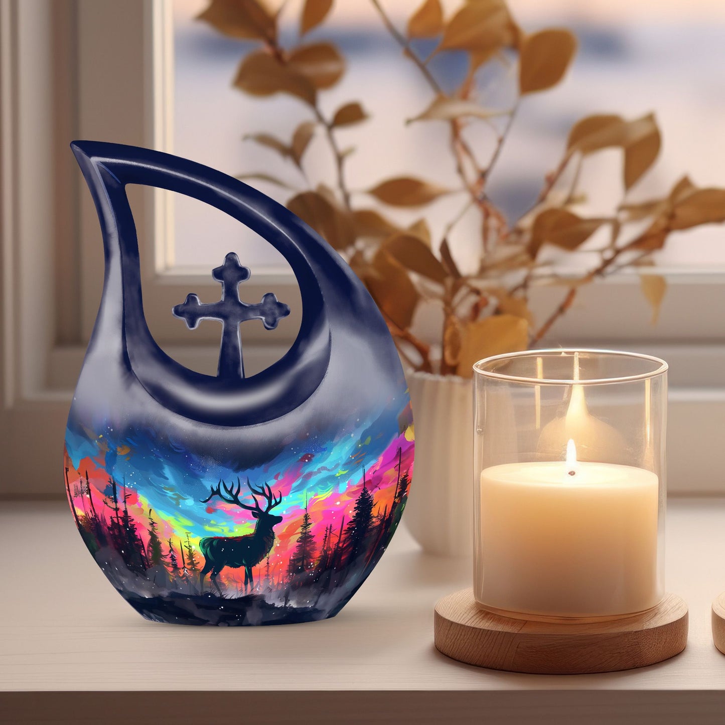 Moose Walking urn