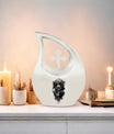 10 inch Catholic Cross Drop urn