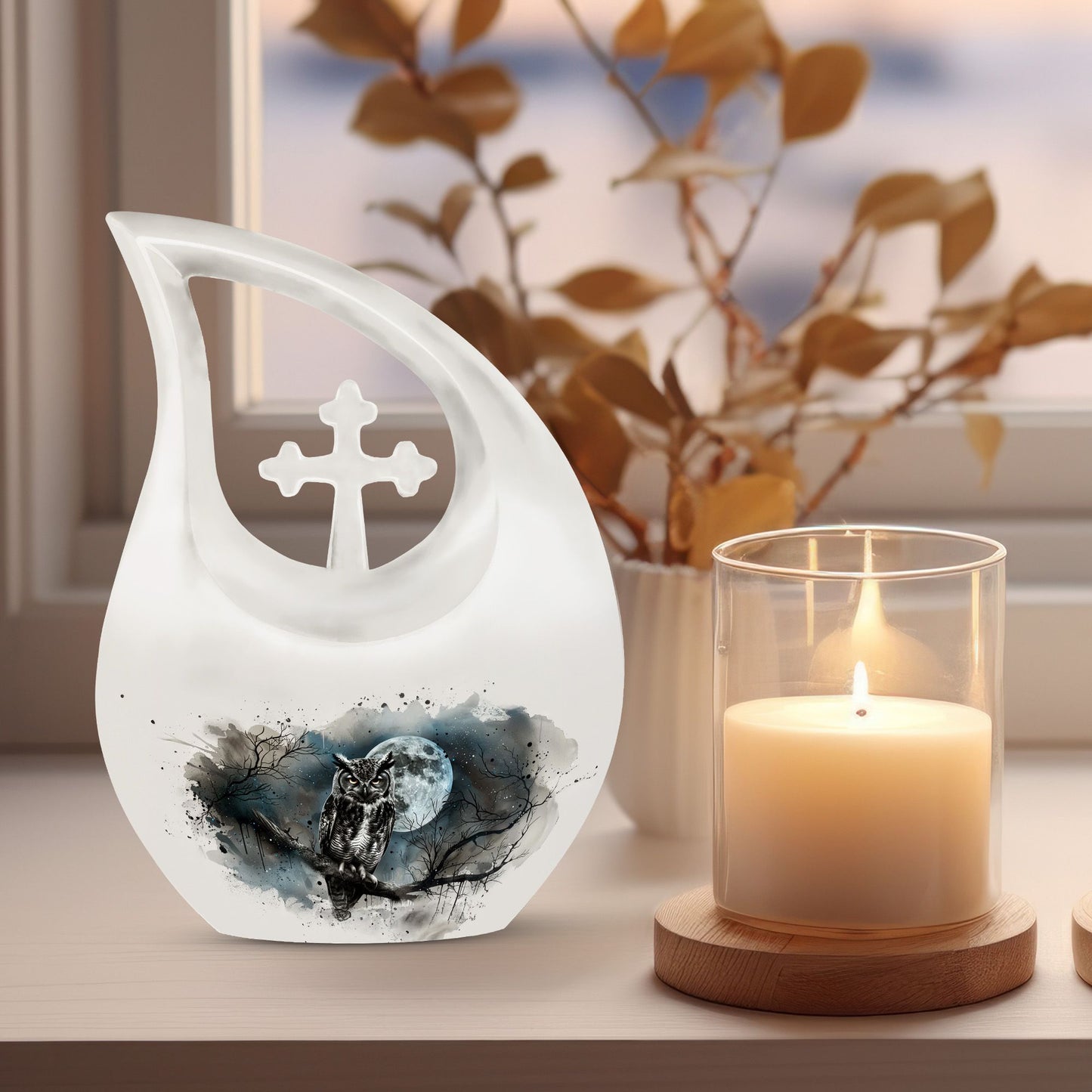 Affordable 10 inch Owl Urn