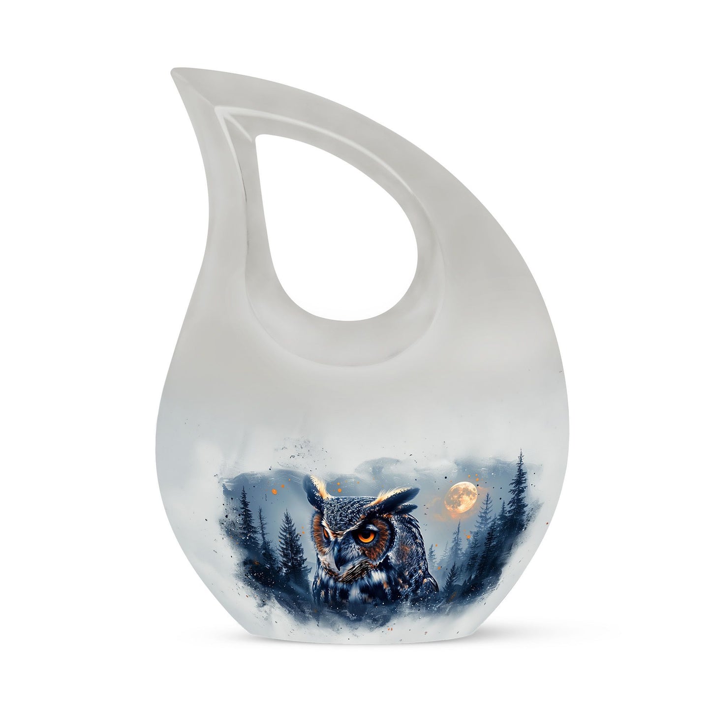 Owl memorial urn