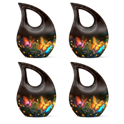 Cross Drop Butterfly Funeral Urn
