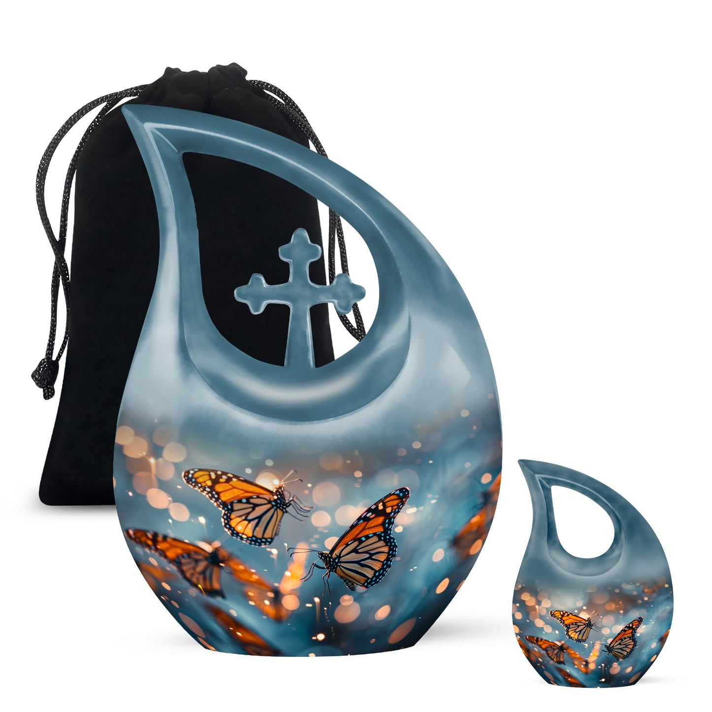 Butterfly themed Memorial Urn