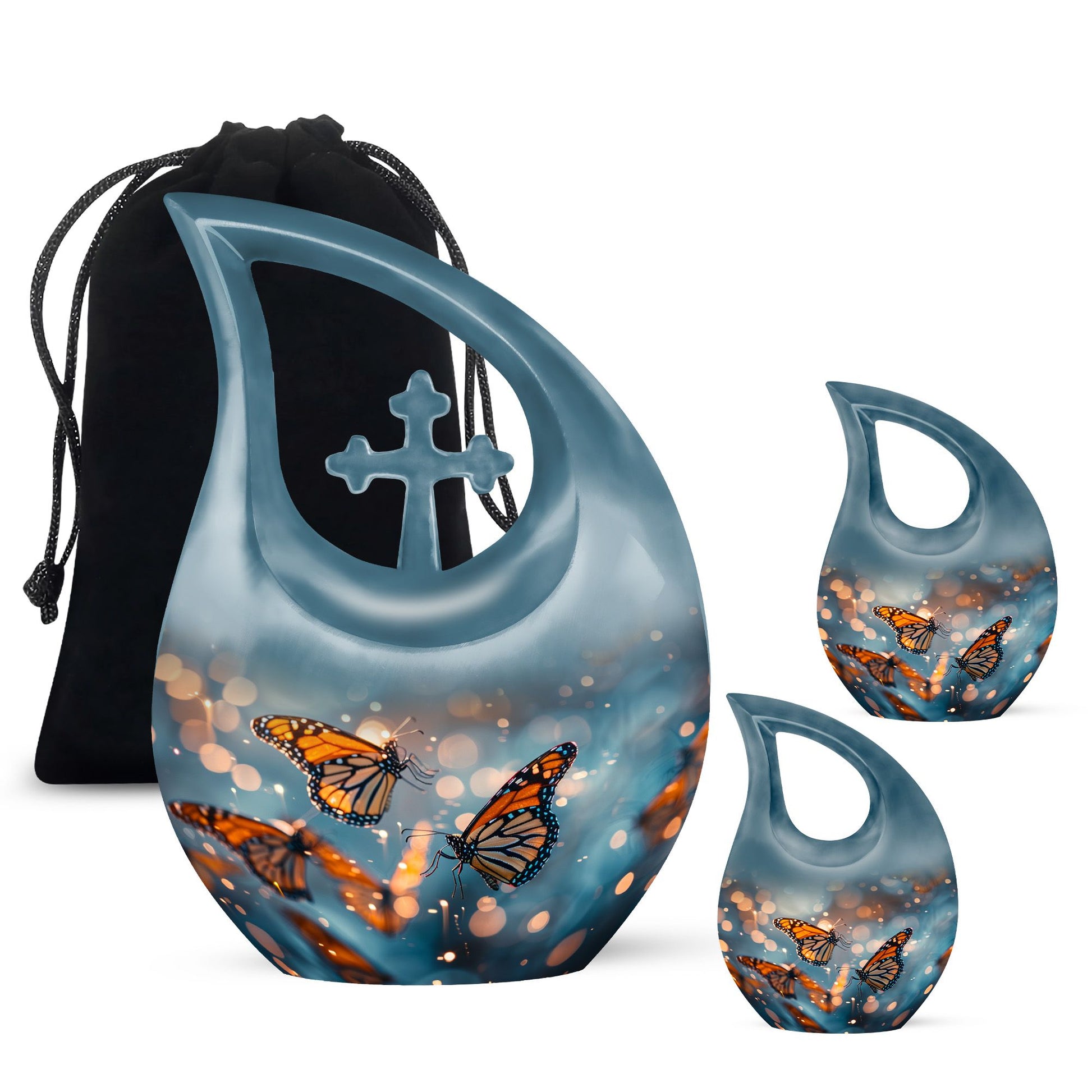 Butterfly themed Memorial Urn