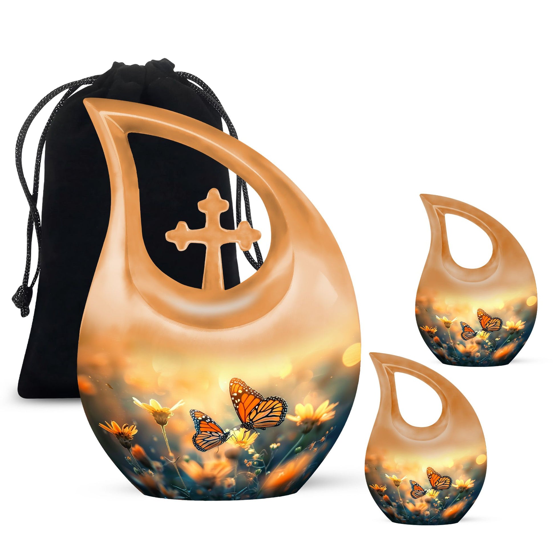 Butterfly-themed Urn