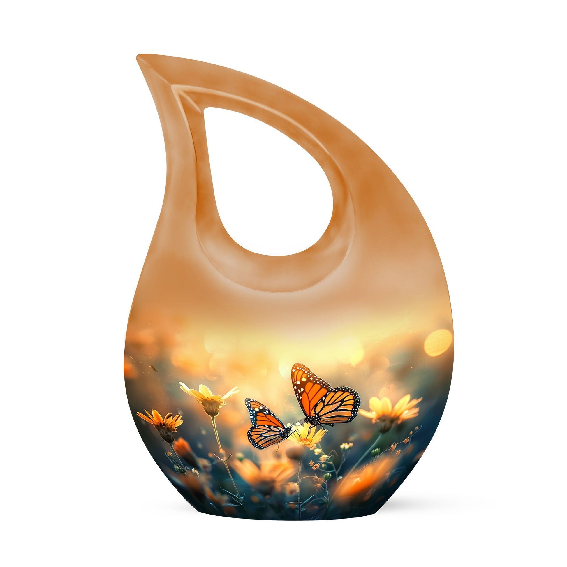 Butterfly-themed Urn