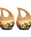 Butterfly-themed Urn