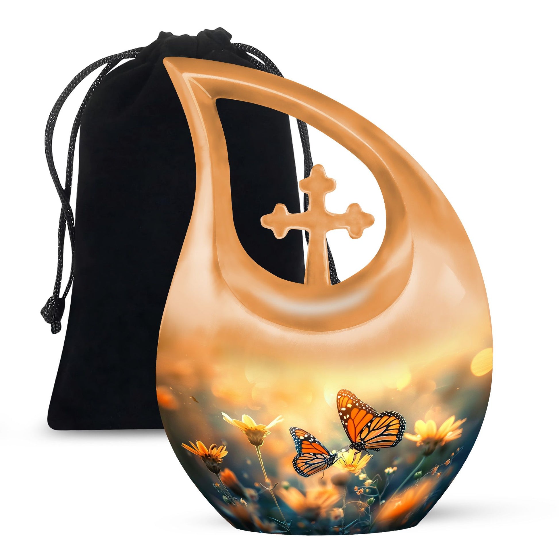 Butterfly-themed Urn