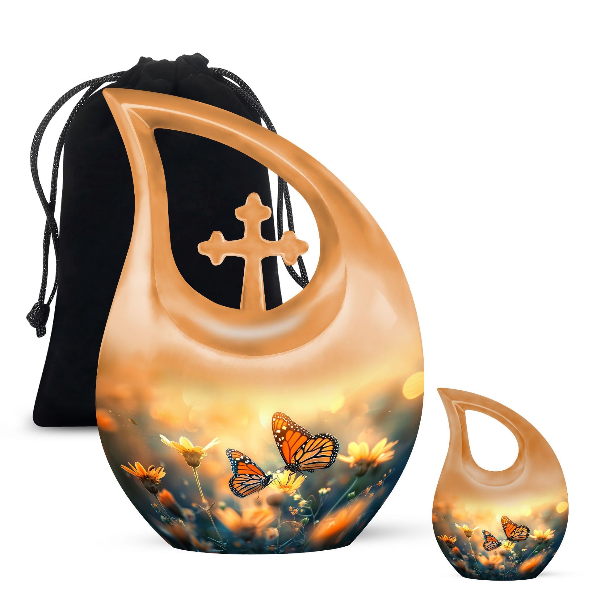 Butterfly-themed Urn