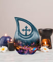 Cross Drop Butterfly Urn for ashes