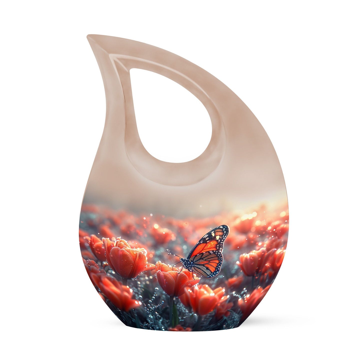 Aluminium Butterfly Urn
