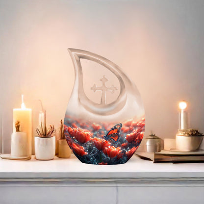 Aluminium Butterfly Urn