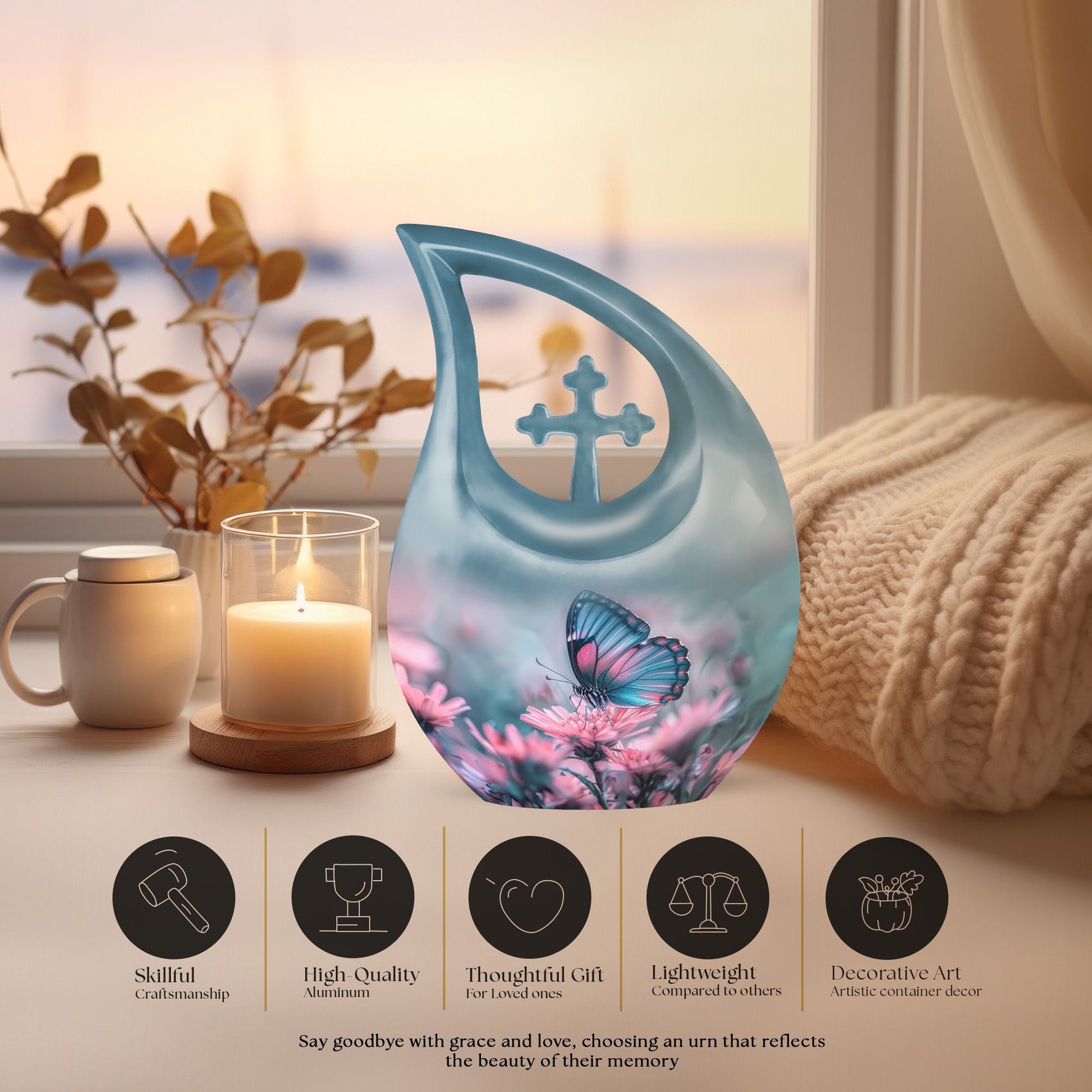 Affordable Butterfly urn