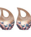 Butterfly-themed Cross Drop Urn