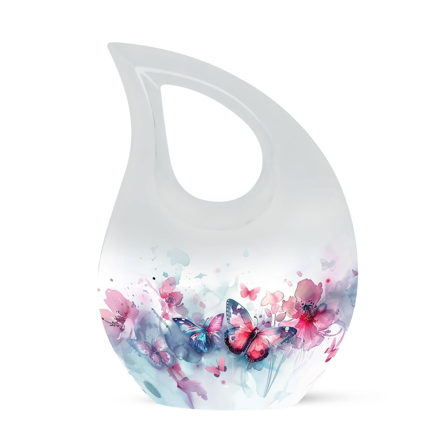 Butterfly theme Cross Drop Urn