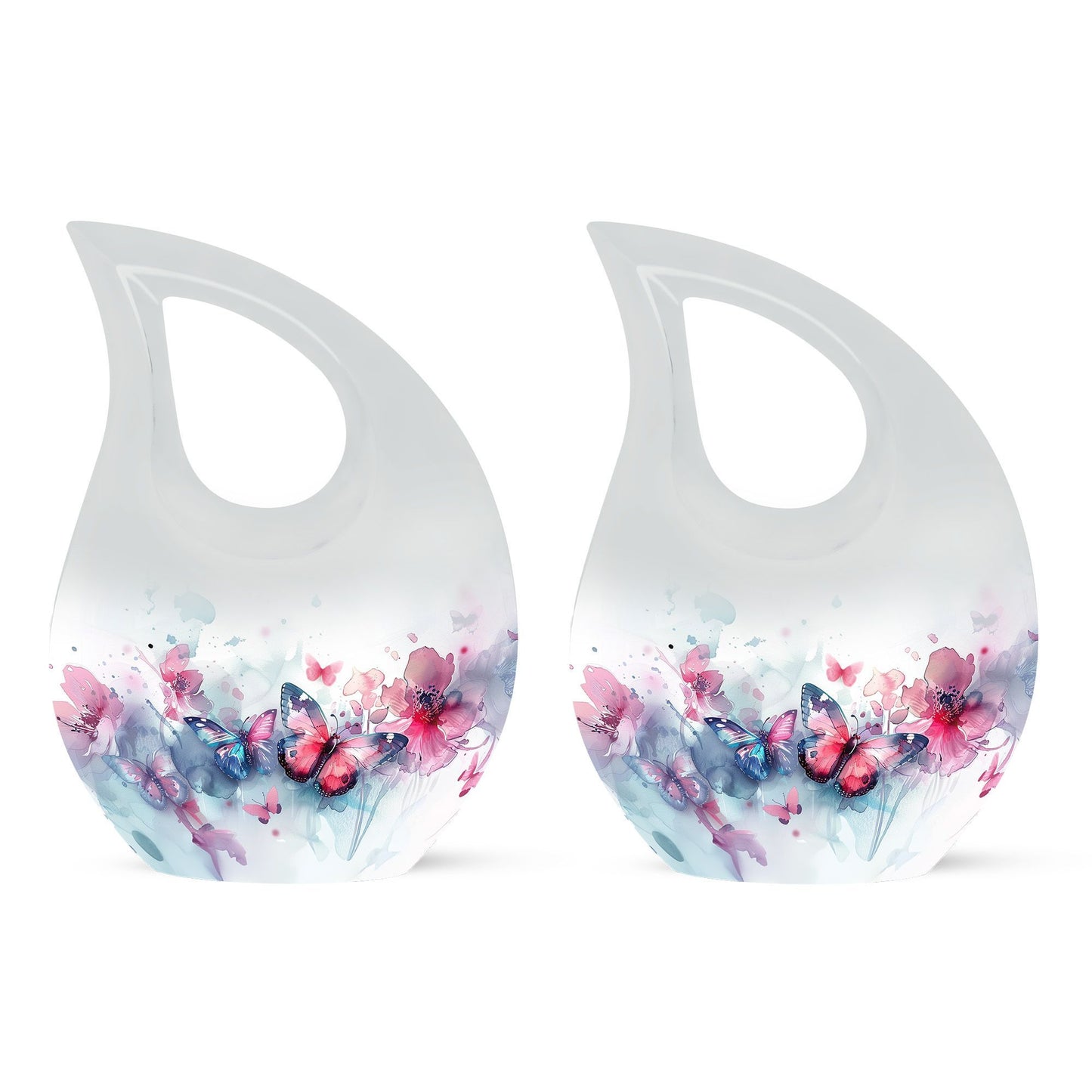 Butterfly theme Cross Drop Urn