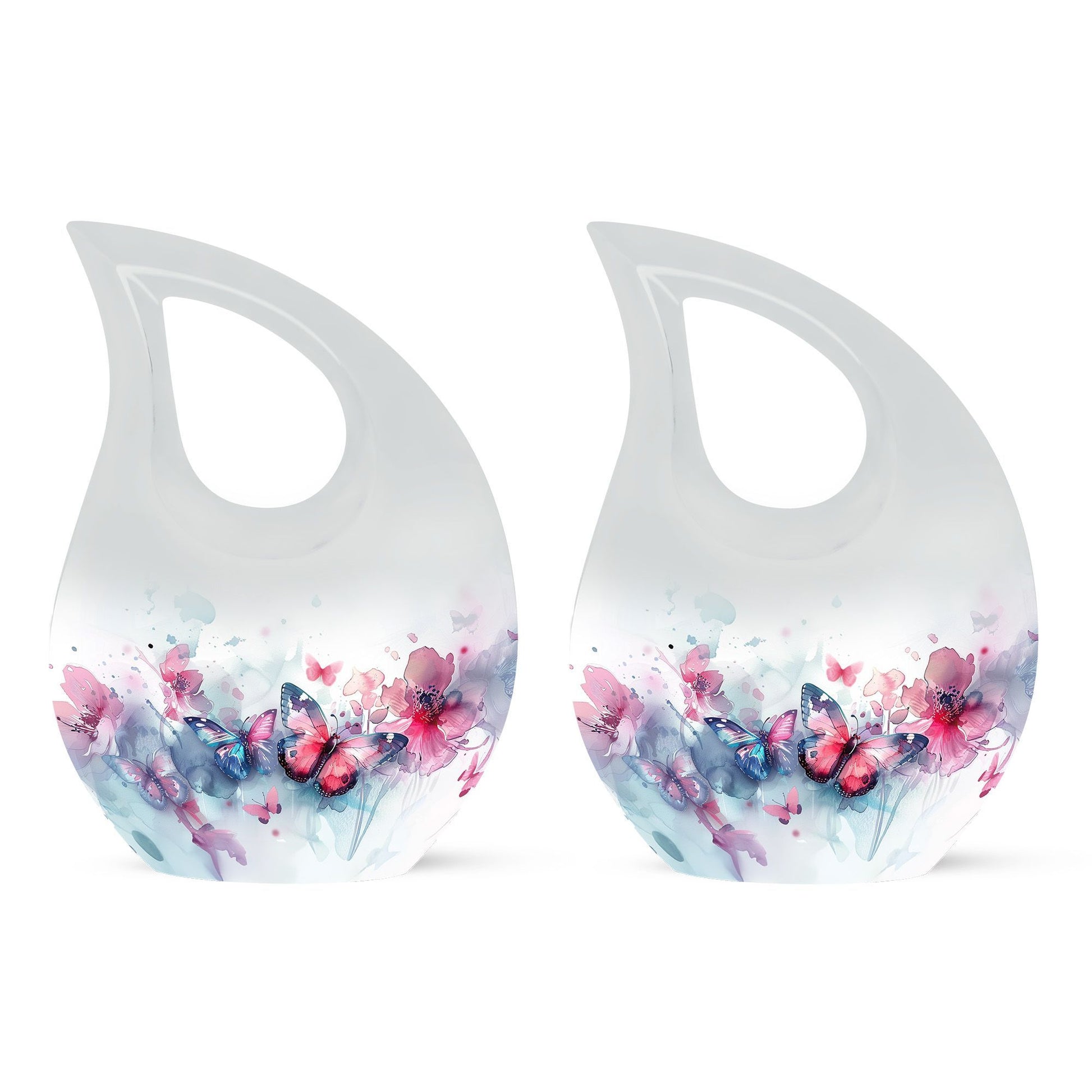 Butterfly theme Cross Drop Urn