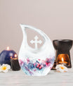 Butterfly theme Cross Drop Urn