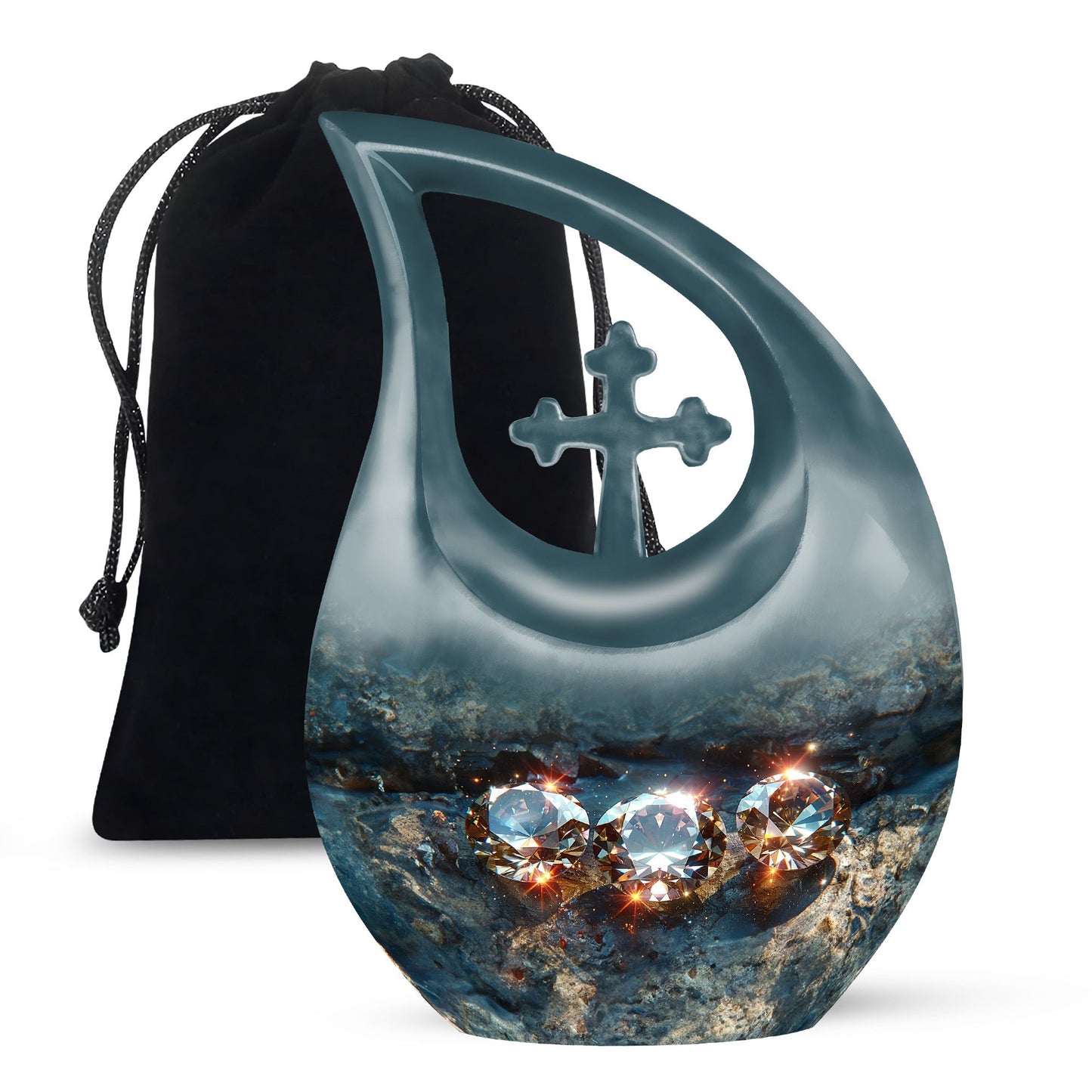 Diamond themed  Large Urn