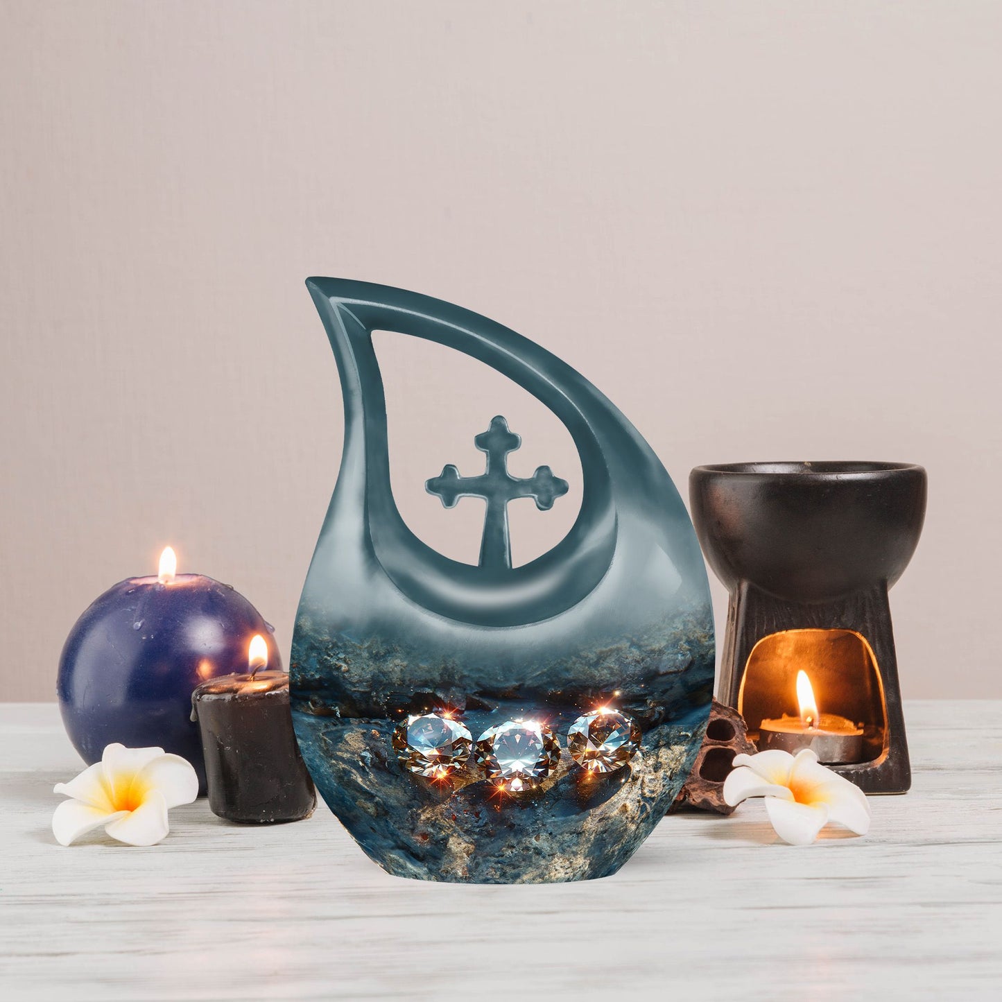 Diamond themed  Large Urn