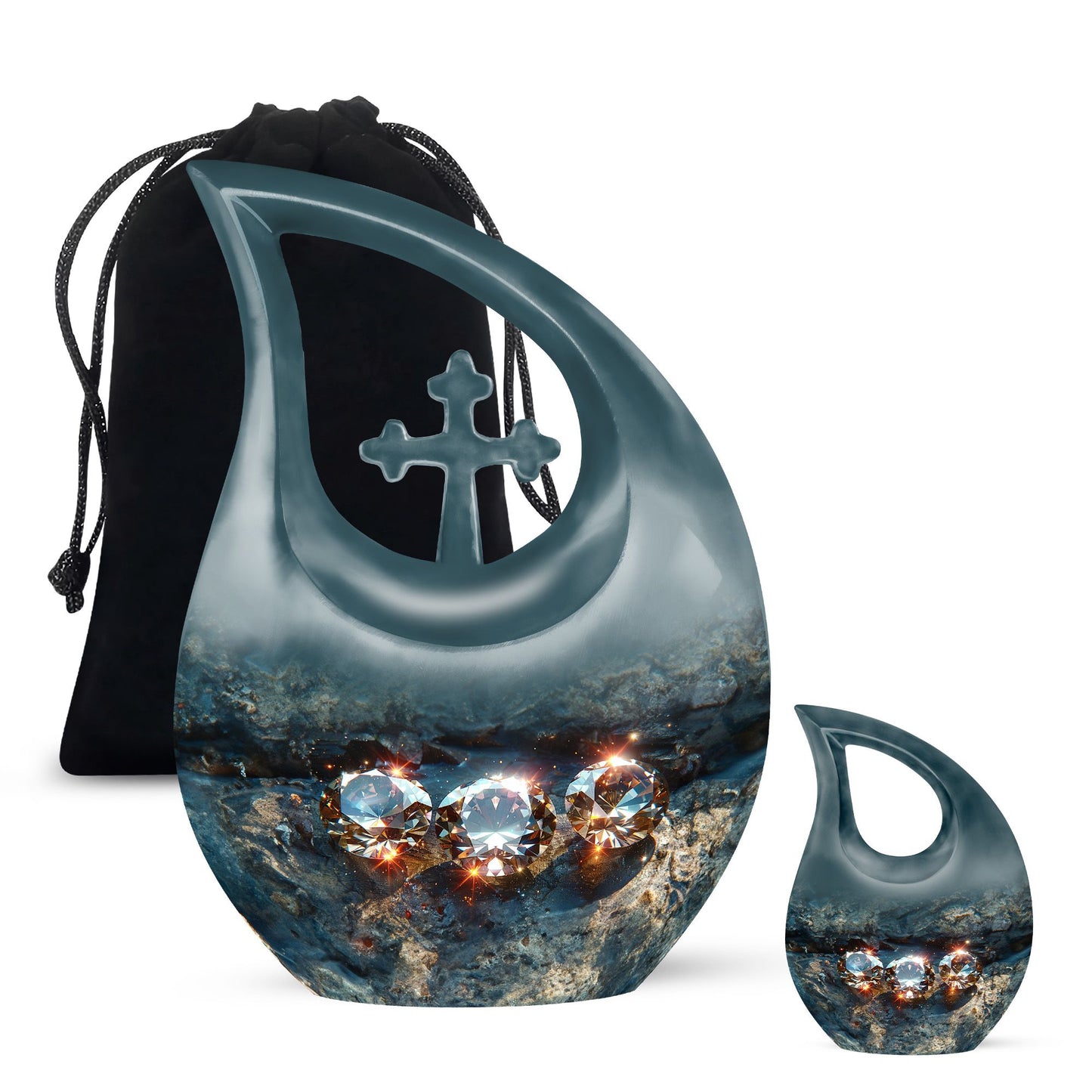 Diamond themed  Large Urn