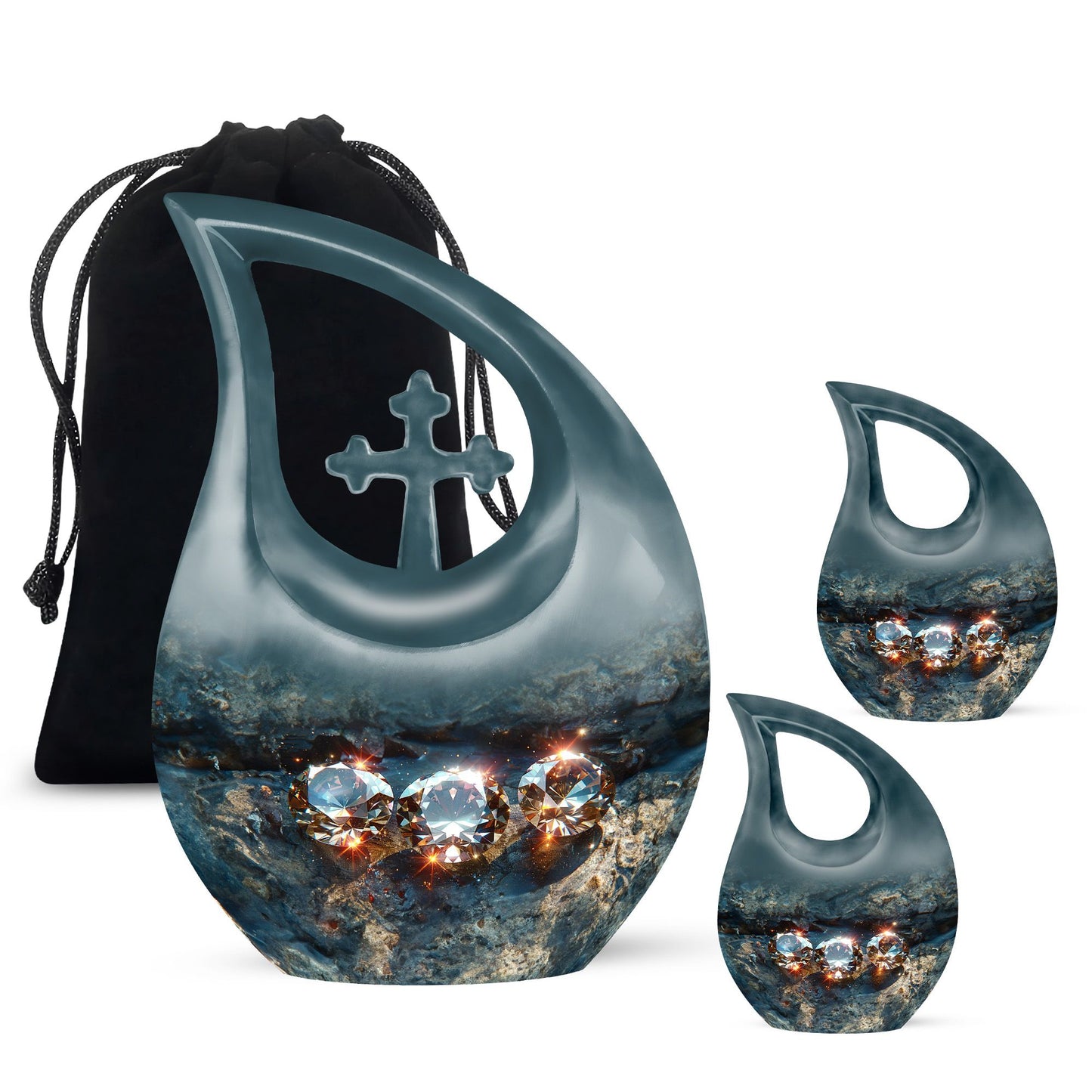 Diamond themed  Large Urn