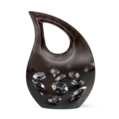 Diamond Cross Drop memorial urn