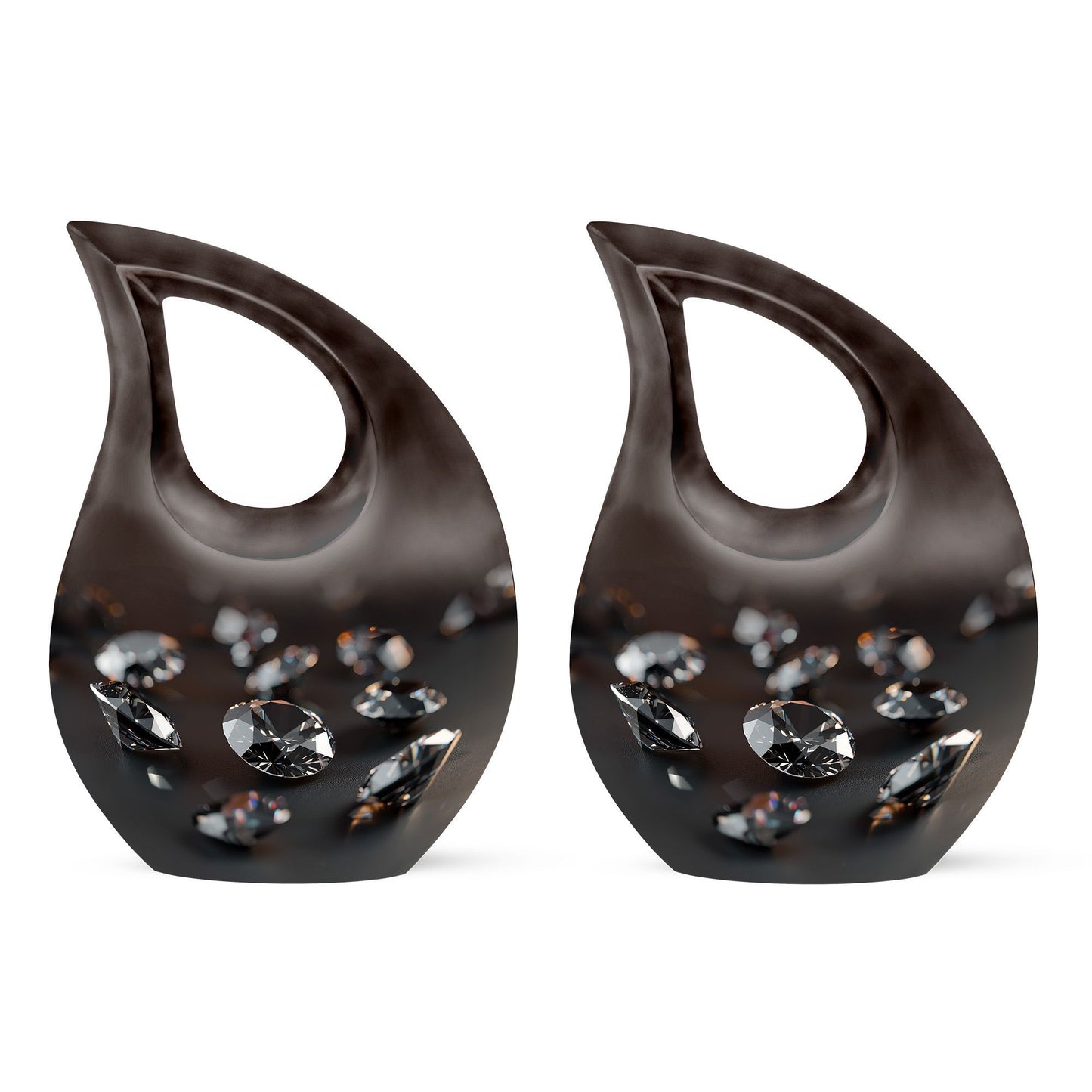 Diamond Cross Drop memorial urn