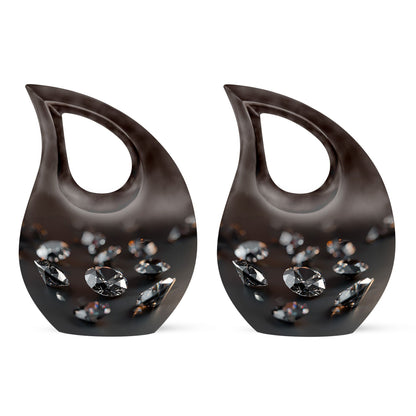 Diamond Cross Drop memorial urn