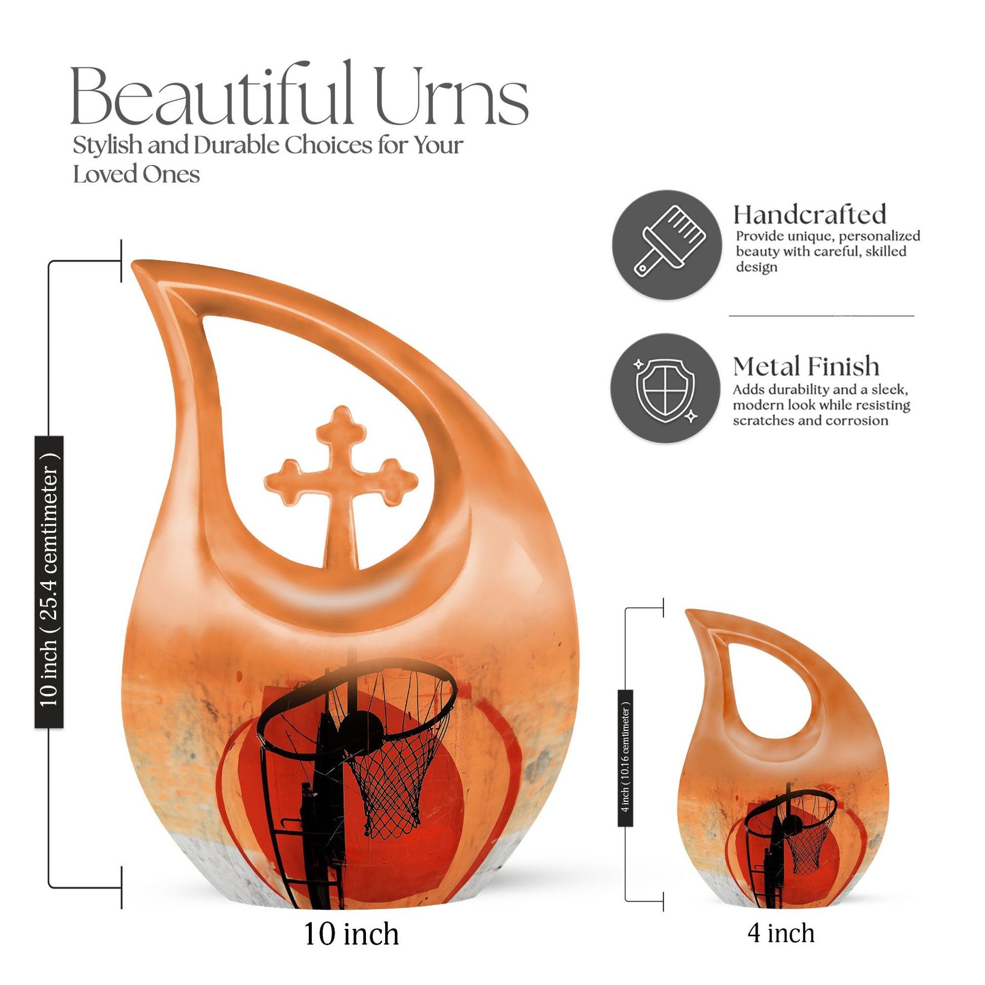 Basketball-Themed Urn for Ashes