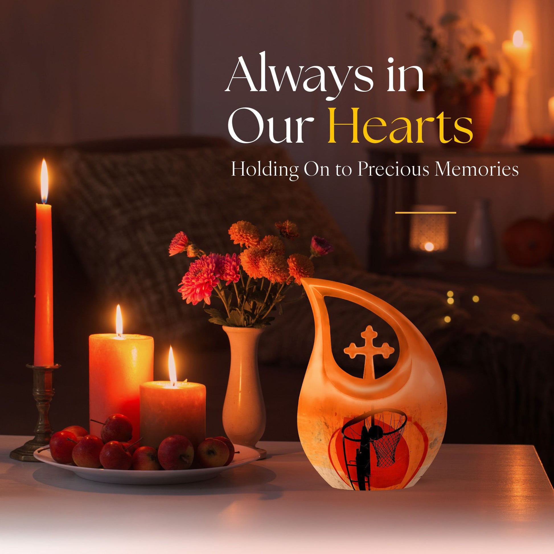 Basketball-Themed Urn for Ashes