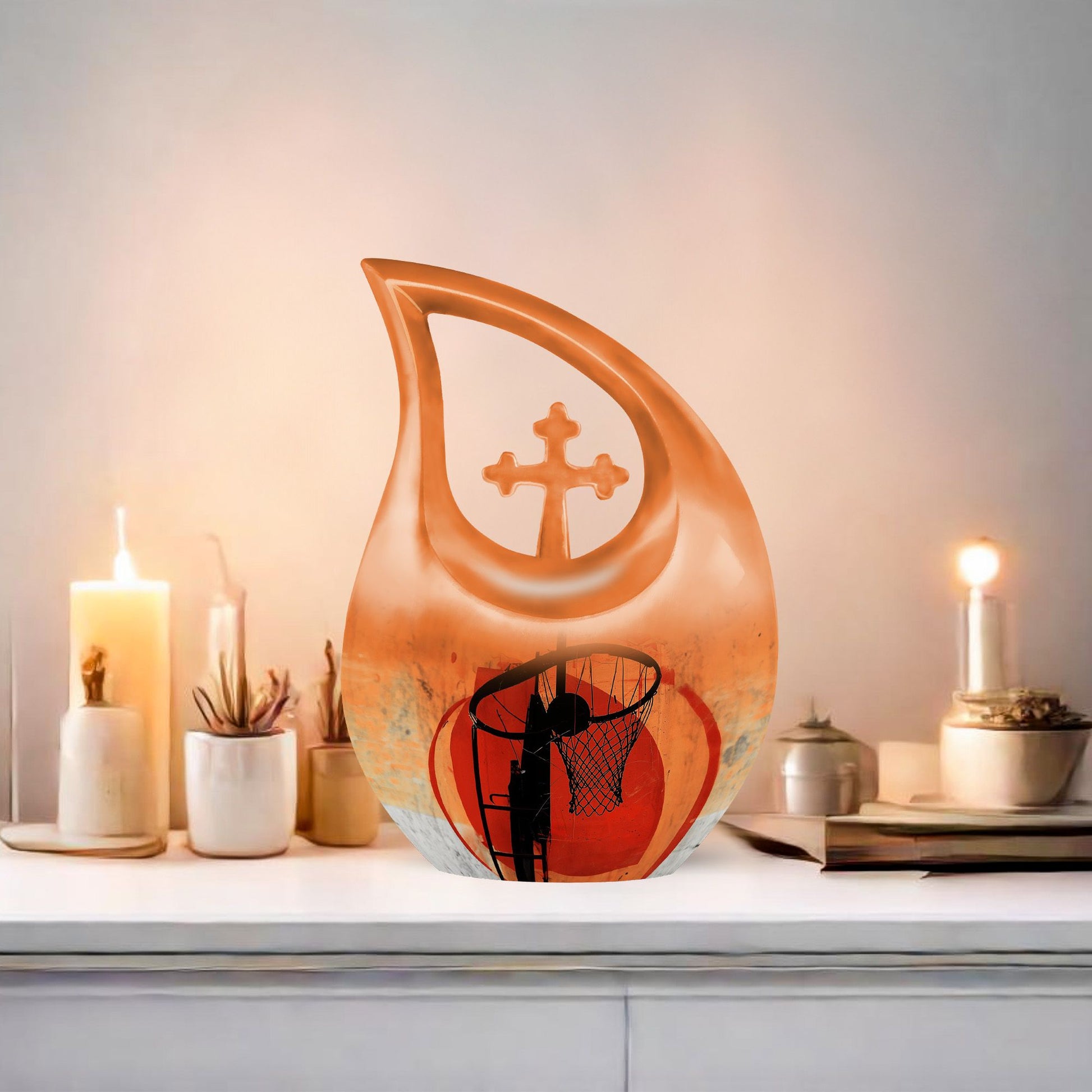 Basketball-Themed Urn for Ashes