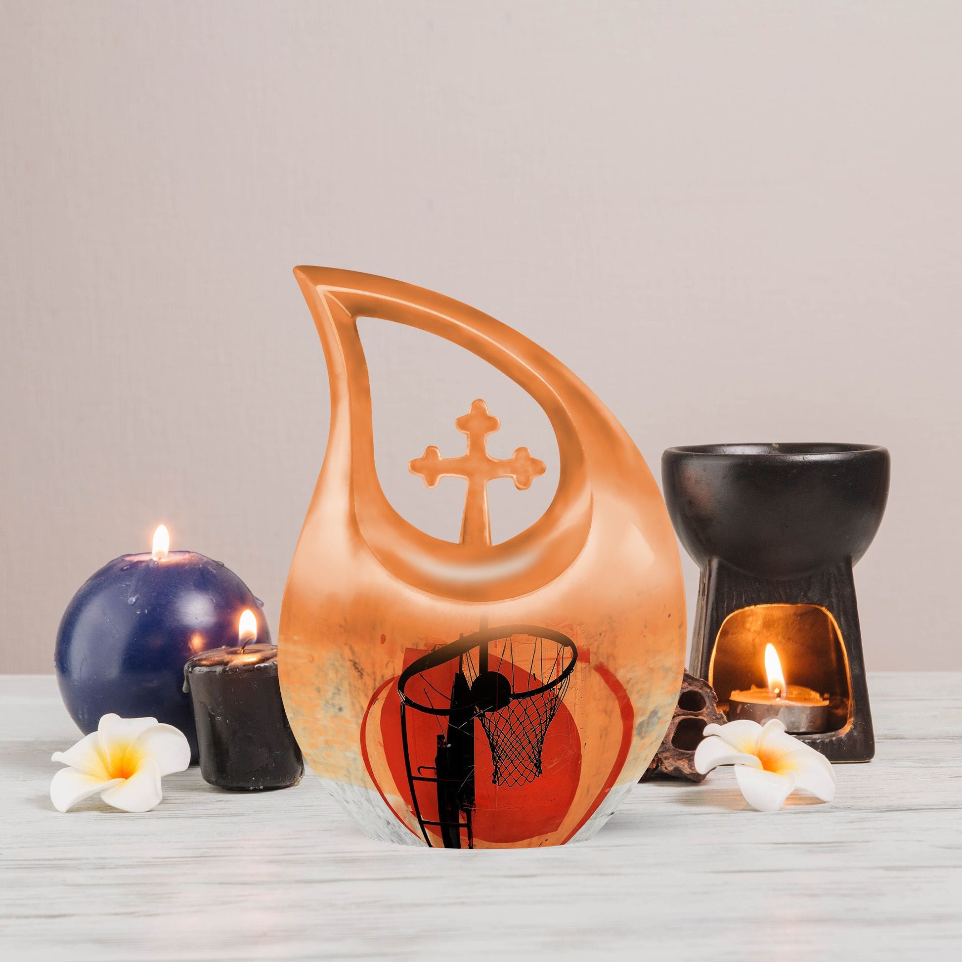 Basketball-Themed Urn for Ashes