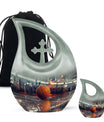 Small cremation basketball urn