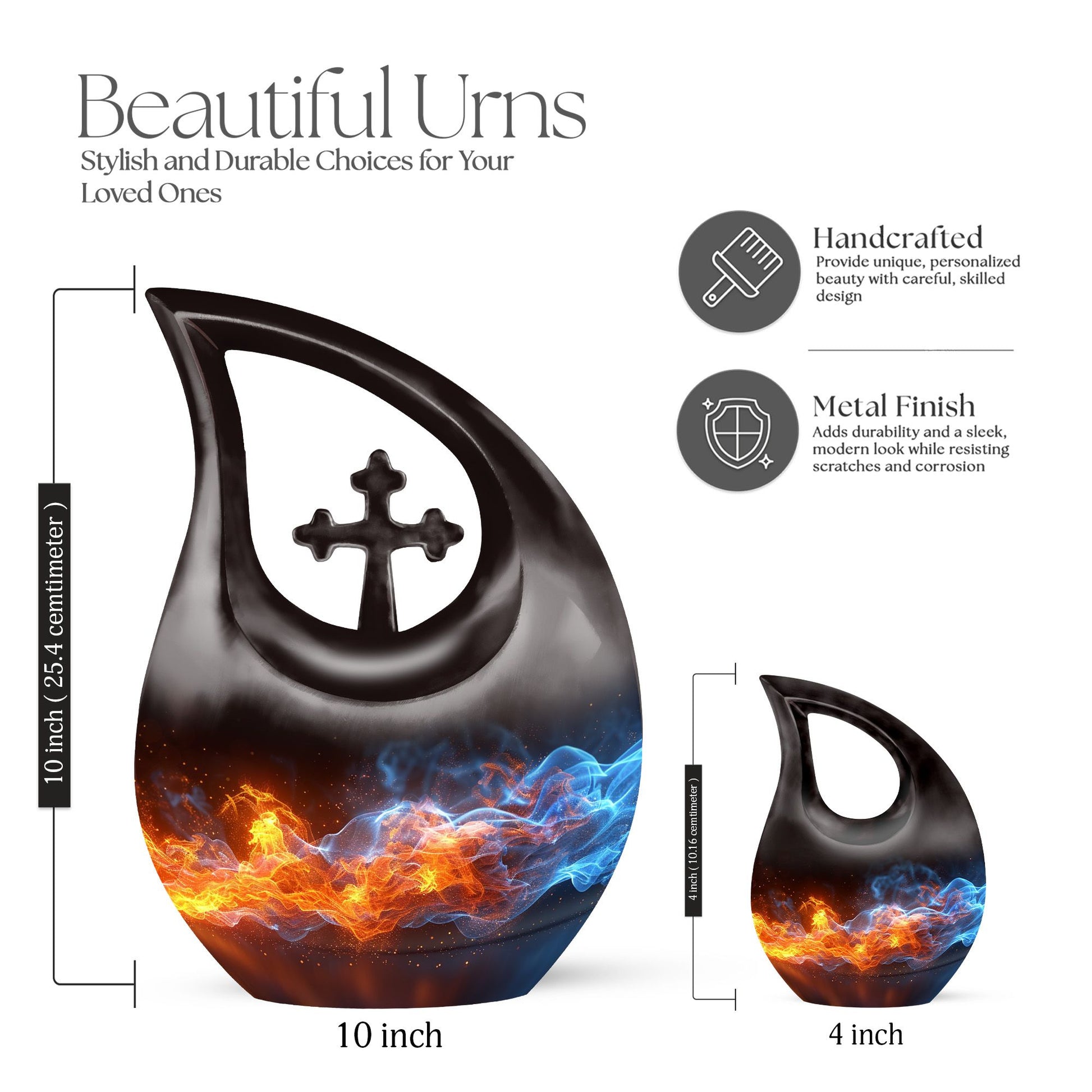 large fire urn for memorial